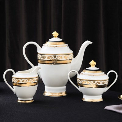Weimar Carla Of Bavaria 15 Parça 250 ml Çay Seti Siyah