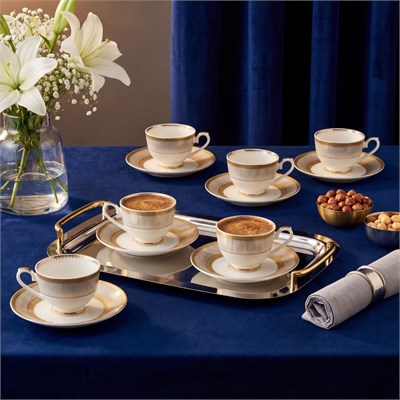 Weimar Liselotte Of Heidelberg 12 Parça 6 Kişilik 100 ml Kahve Fincan Takımı