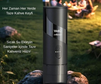 Wellpresso Taşınabilir Şarjlı Espresso Kahve Makinesi