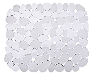 Wenko 2003010100 Lavabo Altlığı Stone Şeffaf, Plastik, Şeffaf,50 x 40 x 25 cm