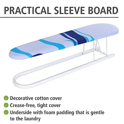 WENKO Sleeve Ütü Masası Dekoratif Kılıflı Sleeve Ütü Masası Beyaz
