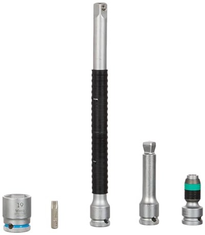 Wera 05004048001 8100 SB 8 Zyklop Metal Cırcır Seti, Değiştirme Kolu, 3/8 inç Tahrik, Metrik, 29 Parça