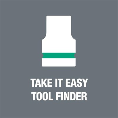 Wera 05004048001 8100 SB 8 Zyklop Metal Cırcır Seti, Değiştirme Kolu, 3/8 inç Tahrik, Metrik, 29 Parça