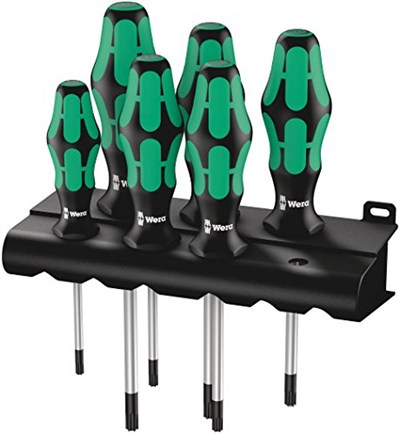 Wera 367/6 Tornavida Seti Kraftform Plus Torx + Raf, 6 Parça, 05028062001
