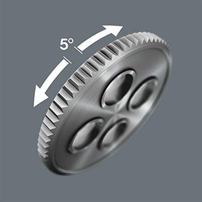 Wera Zyklop Speed Cırcır Anahtar Seti 8100 SA 6 1/4 inç Tahrik, Metrik, 28 Parça, 05004016001