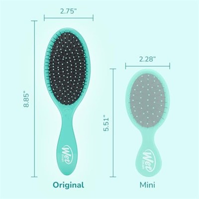 Wet Brush Orijinal Detangler Saç Fırçası, Amazon Exclusive Aqua- Ultra Yumuşak IntelliFlex Kıllar - Dolaşık Açıcı Saç Fırçası Dolaşıklıklar - Tüm Saç Tipleri (Islak ve Kuru Saç) - Kadın ve Erkek (2li