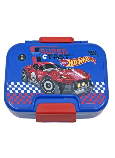 Wiggle Bento 1030ml Lunchbox HotWheels Lisanslı Tek Katlı 2 Bölmeli Paslanmaz Çelik Sefer Tası Yemek Kutu