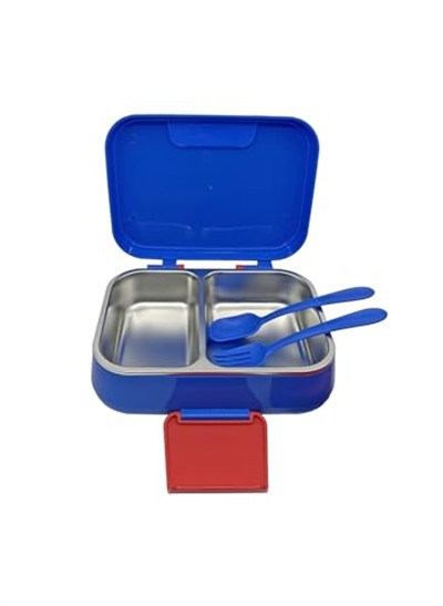 Wiggle Bento 1030ml Lunchbox HotWheels Lisanslı Tek Katlı 2 Bölmeli Paslanmaz Çelik Sefer Tası Yemek Kutu