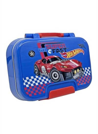 Wiggle Bento 1030ml Lunchbox HotWheels Lisanslı Tek Katlı 2 Bölmeli Paslanmaz Çelik Sefer Tası Yemek Kutu