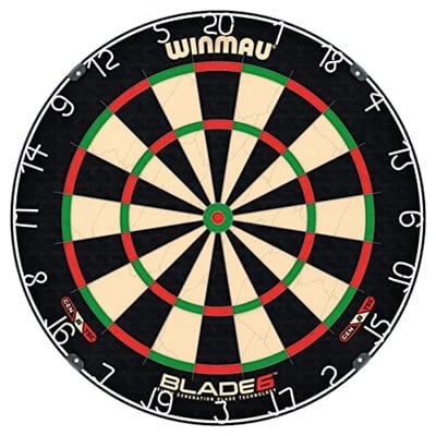 WINMAU Darts Blade 6 Professional Bristle Dartboard with Official tournament specifications | Endorsed by the PDC