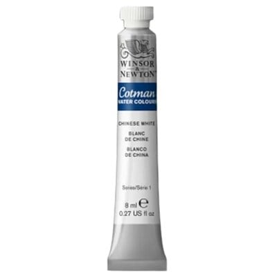Winsor & Newton 0303150 Cotman sulu boya, mükemmel şeffaflık, renk gücü ve işleme özellikleri, su boyası 8 ml tüp - Çin beyazı