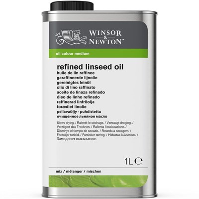 Winsor & Newton 3053748 saflaştırılmış keten yağı, yağlı boyaların parlaklığını ve şeffaflığını artırır, 1 litre bidon - Seçenekler: Balsam Terbentin yağı – Çözücü madde....