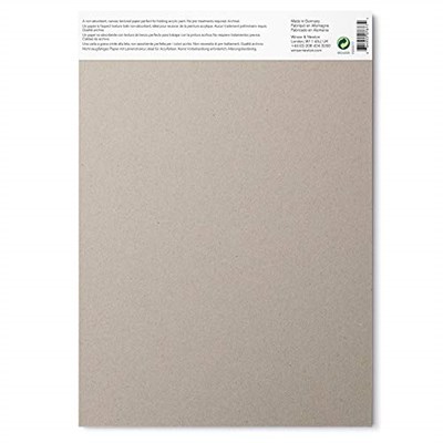 Winsor & Newton 6534005 blok akrilik kağıt - 15 yaprak tuval yapılı DIN A4, 300 g/m², asit içermez, optik açıcı içermez, akri - Seçenekler: 8.3