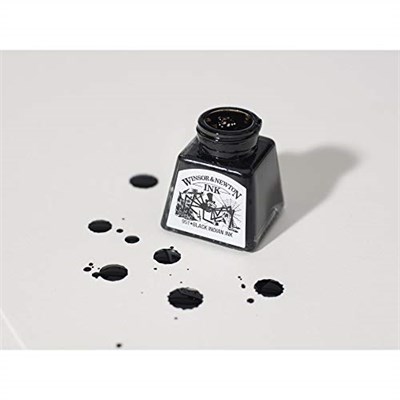 Winsor & Newton Drawing Ink Çizim Mürekkebi, 14ml, Indian Black 030
