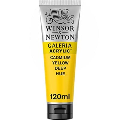 Winsor & Newton Galeria Akrilik Boya, 120ml, Cadmium Yellow Deep Hue 115