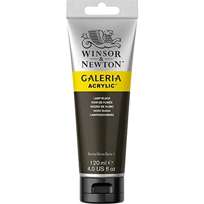 Winsor & Newton Galeria Akrilik Boya, 120ml, Siyah - Seçenekler: 120ml, 500ml