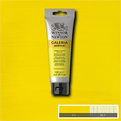 Winsor & Newton Galeria Akrilik Boya, 120ml, Cadmium Yellow Pale Hue 114 - Seçenekler: 6.75 Fl Oz (Pack of 1), 6.76 Fl Oz (Pack of 1)...