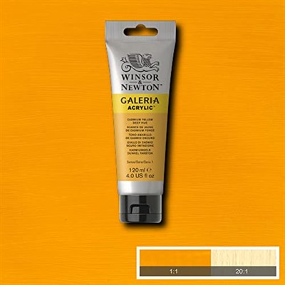 Winsor & Newton Galeria Akrilik Boya, 120ml, Cadmium Yellow Deep Hue 115