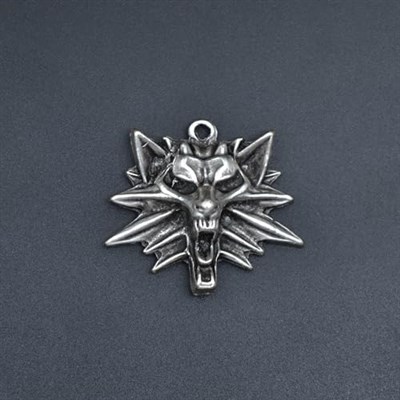 Witcher Deri ip Kolye - Gümüş Kaplama - Kadın Erkek Kolye - No:752