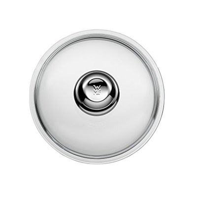 WMF 20 cm Cam Tava Kapağı, Metal Kulplu, Isıya Dayanıklı Cam, 20 cm Tavalar İçin, Bulaşık Makinesinde Yıkanabilir