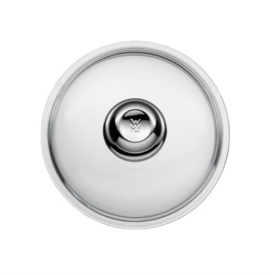 WMF 20 cm Cam Tava Kapağı, Metal Kulplu, Isıya Dayanıklı Cam, 20 cm Tavalar İçin, Bulaşık Makinesinde Yıkanabilir