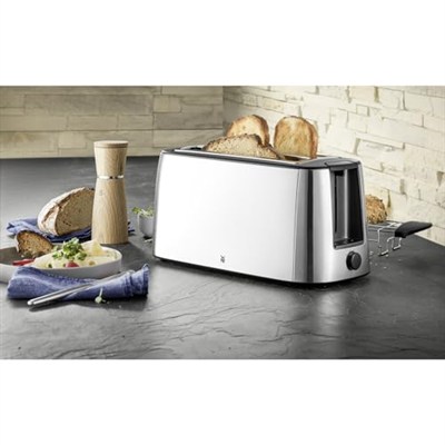 WMF Bueno Pro Çelik İki Bölmeli Uzun Hazneli 6 Isı Ayarlı Gümüş Ekmek Kızartma Makinesi 1550 W