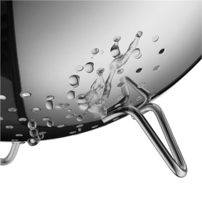 WMF Gourmet Paslanmaz Çelik Süzgeç, 24 cm, Ayaklı Makarna Süzgeci, Cromargan® Yüksek Kaliteli Paslanmaz Çelik, Bulaşık Makinesinde Yıkanabilir