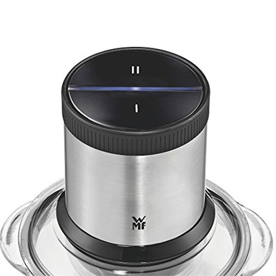 WMF Kult X Doğrayıcı, Cam Hazneli, 320 W, 2 Hız Kademeli, Mat Gümüş Paslanmaz Çelik