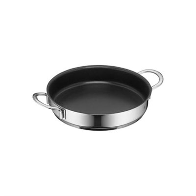 WMF Mini 18 cm Sığ Tencere, Yapışmaz Kaplamalı, Cromargan® Yüksek Kaliteli Parlak Paslanmaz Çelik, İndüksiyon Uyumlu, Üst Üste Saklanabilir, Küçük Porsiyonlar İçin