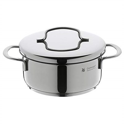 WMF Mini Derin Tencere, 12 cm, 0,7 L, Metal Kapaklı, İndüksiyon Uyumlu, Cromargan® Yüksek Kaliteli Parlak Paslanmaz Çelik,  - Seçenekler: Düşük Güveç, Et tenceresi, Güveç Tabağı, Kızartma Tenceresi...