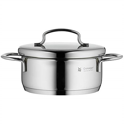 WMF Mini Derin Tencere, 12 cm, 0,7 L, Metal Kapaklı, İndüksiyon Uyumlu, Cromargan® Yüksek Kaliteli Parlak Paslanmaz Çelik,  - Seçenekler: Düşük Güveç, Et tenceresi, Güveç Tabağı, Kızartma Tenceresi...