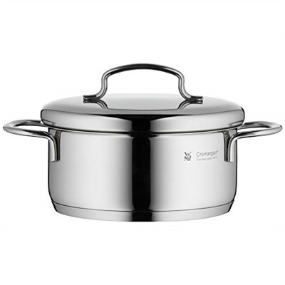 WMF Mini Derin Tencere, 14 cm, 0,9 L, Metal Kapaklı, İndüksiyon Uyumlu, Cromargan® Yüksek Kaliteli Parlak Paslanmaz Çelik,  - Seçenekler: Düşük Güveç, Et tenceresi, Güveç Tabağı, Kızartma Tenceresi...
