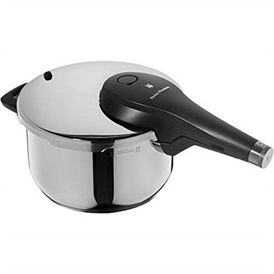WMF Perfect Premium One Pot 4,5 L Düdüklü Tencere, 22 cm, İndüksiyon Uyumlu, Cromargan® Yüksek Kaliteli Parlak Paslanmaz Çelik, 2 Pişirme Kademesi, All-in-One Döner Kontrol Düğmesi