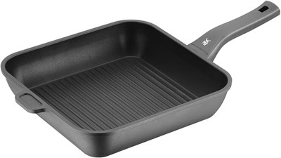 WMF PermaDur Premium Izgara Tavası, 28 cm, İndüksiyon Uyumlu, Yapışmaz Kaplamalı Alüminyum, Kare Tava, Çıtır Pişirme İçin İdeal, Ergonomik Pla - Seçenekler: Izgara tavası, Popüler, Parrilla 28 x 28 cm