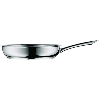 WMF Profi 28 cm Paslanmaz Çelik Tava, Kaplamasız, Cromargan® Yüksek Kaliteli Paslanmaz Çelik, İndüksiyon Dahil Tüm Ocaklarla Uyumlu, Fırına Girebilir, B - Bedenler: 20 cm, 28 cm, 20 cm (Auslaufmodell)