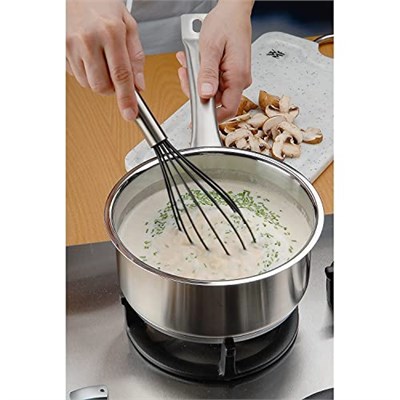 WMF Profi Plus Silikon Telli Çırpıcı, 25 cm, Cromargan® Yüksek Kaliteli Mat Paslanmaz Çelik, 200°Cye Kadar Isıya Dayanıklı, Bulaşık Makinesinde Yıkanabilir