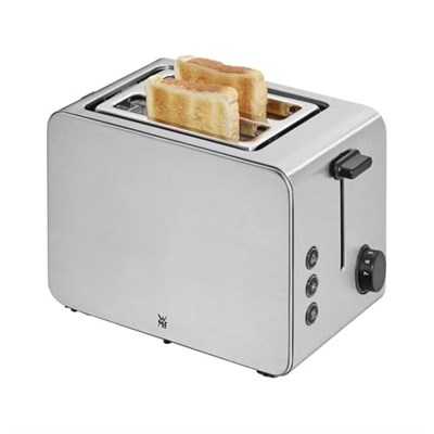 WMF Stelio Ekmek Kızartma Makinesi, 2 Dilim Kapasiteli, Çift Hazneli, Ekmek Isıtma Aparatlı, Bagel Fonksiyonlu, 7 Kızartma Seviyesi, 900 W, Mat Paslanmaz Çelik