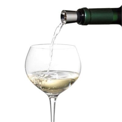 WMF Vino 2si 1 Arada Şarap Dökücü ve Şişe Tıpası, 2,4 cm, Cromargan® Yüksek Kaliteli Paslanmaz Çelik ve Silikon, Tüm Şarap Şişeleriyle Uyumlu