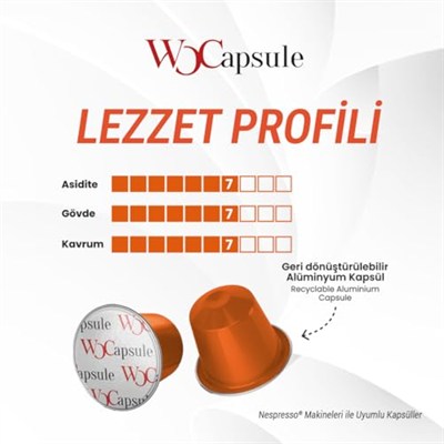 Wocapsule Caramel Nespresso Uyumlu Kapsül Kahve 10lu Kutu