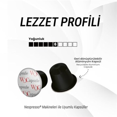 Wocapsule Decaf Nespresso Uyumlu Kapsül Kahve 10lu Kutu