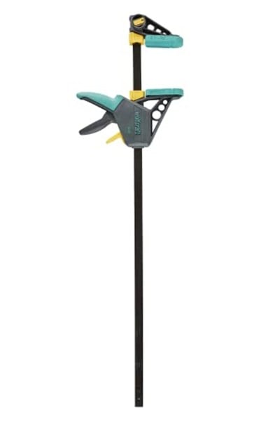 wolfcraft EHZ 100-700 tek elle mengene PRO 3033000 | İş parçalarının tek elle profesyonel gerilmesi için güçlü mengene | Sıkıştırma gücü: 120 kg - Sıkıştırma genişliği: 700 mm