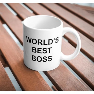 Worlds Best Boss Baskılı Kupa Bardak Hediyelik Çay Kahve Kupası Coffee Mug