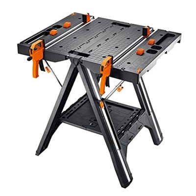 WORX WX051 Çok Fonksiyonlu Katlanabilir Çalışma Tezgâhı + 2 Adet Tetik İşkence