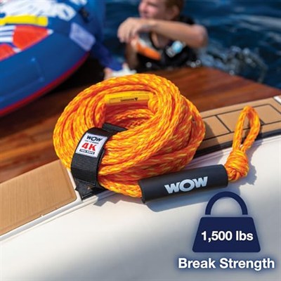 WOW Sports Wow World of Watersports, 11 – 3010, 4 biniciye kadar çekme ipi, 100 pounds Break Strength, yüzen köpük Buoys