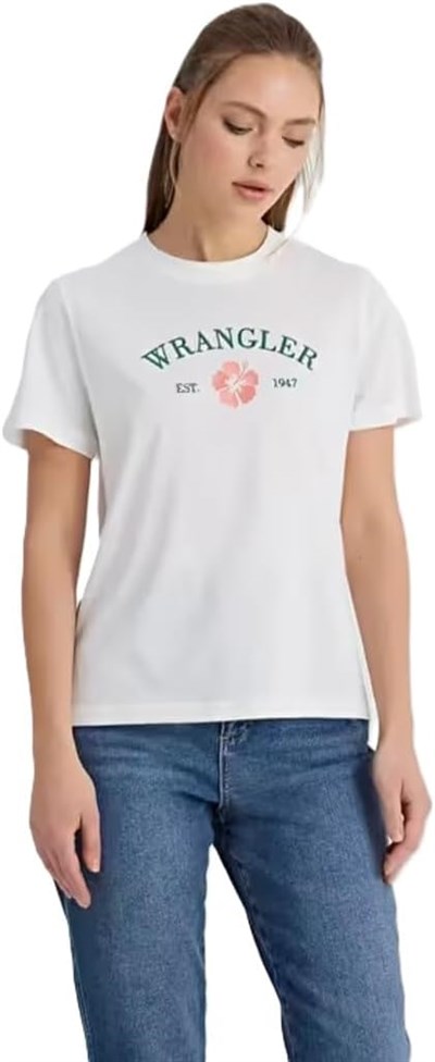 Wrangler Bisiklet Yaka T-shirt W241332 T-shirt Kadın