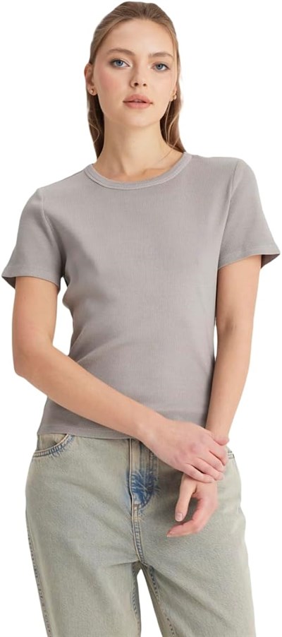 Wrangler Bisiklet Yaka T-shirt W241600 T-shirt Kadın