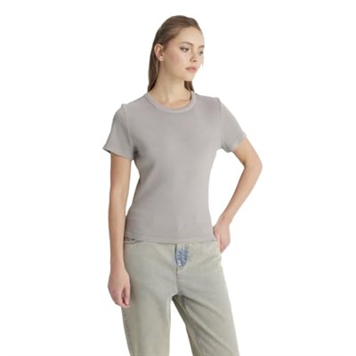 Wrangler Bisiklet Yaka T-shirt W241600 T-shirt Kadın