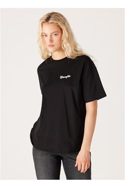 Wrangler Kadın Kısa Kollu Shirt Bisiklet Yaka T-shirt