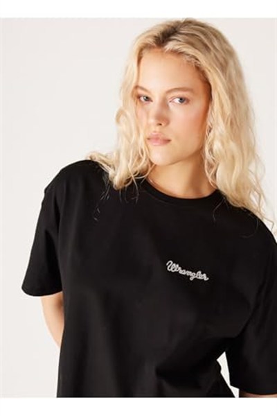 Wrangler Kadın Kısa Kollu Shirt Bisiklet Yaka T-shirt