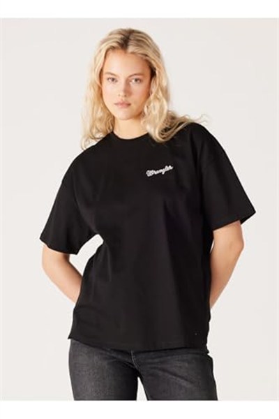 Wrangler Kadın Kısa Kollu Shirt Bisiklet Yaka T-shirt